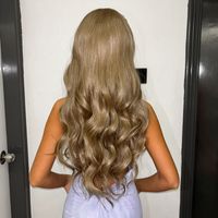 Women's Sexy Sweet Brown Holiday Home Chemical Fiber Centre Parting Long Curly Hair Wig Net main image 7