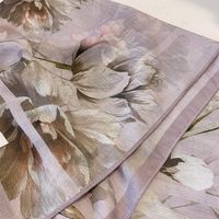 Women's Simple Style Flower Polyester Silk Scarf main image 5