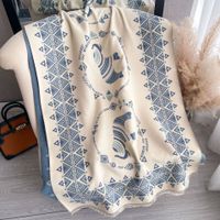 Women's Ethnic Style Triangle Elephant Imitation Cashmere Scarf sku image 1