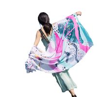 Women's Casual Ethnic Style Flamingo Satin Shawl main image 2