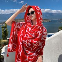 Women's Casual Simple Style Printing Polyester Printing Shawl main image 1