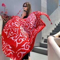 Women's Casual Simple Style Printing Polyester Printing Shawl main image 3