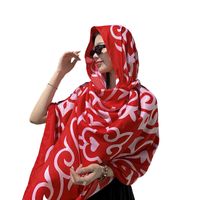 Women's Casual Simple Style Printing Polyester Printing Shawl main image 4