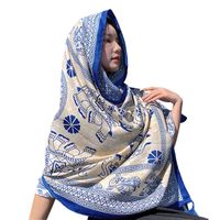Women's Elegant Printing Cotton And Linen Shawl main image 3
