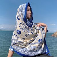 Women's Elegant Printing Cotton And Linen Shawl sku image 1