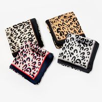 Women's Simple Style Streetwear Leopard Satin Printing Silk Scarf main image 3