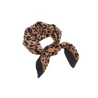 Women's Simple Style Streetwear Leopard Satin Printing Silk Scarf main image 4