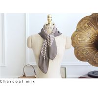 Women's Simple Style Streetwear Leopard Satin Printing Silk Scarf sku image 9