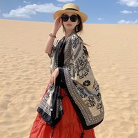 Women's Casual Ethnic Style Elephant Cotton And Linen Shawl main image 2