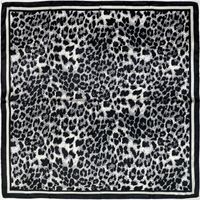 Unisex Elegant Leopard Polyester Silk Scarf main image 3