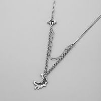 Simple Style Star Moon 201 Stainless Steel Alloy Men's Pendant Necklace main image 5