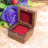 Retro Roman Style Solid Color Wood Jewelry Boxes sku image 8