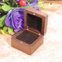 Retro Roman Style Solid Color Wood Jewelry Boxes sku image 2