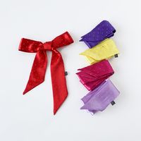 Women's Basic Solid Color Satin Silk Scarf main image 1