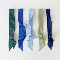 Women's Basic Solid Color Satin Silk Scarf main image 5
