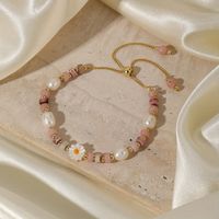 Elegant Glam Geometric Natural Stone Freshwater Pearl Bracelets In Bulk main image 5