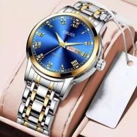 Business Geometric Single Folding Buckle Quartz Men's Watches sku image 3