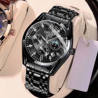 Business Solid Color Single Folding Buckle Quartz Men's Watches sku image 8