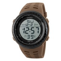 Sports Solid Color Buckle Electronic Men's Watches main image 3