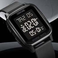 Simple Style Solid Color Buckle Electronic Men's Watches main image 1