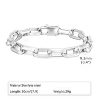 Simple Style Solid Color 304 Stainless Steel Handmade Men's Bracelets main image 3