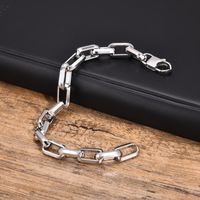 Simple Style Solid Color 304 Stainless Steel Handmade Men's Bracelets main image 9