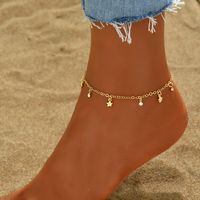 Casual Simple Style Animal Eye Butterfly Alloy Chain Women's Anklet main image 3