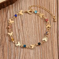 Casual Simple Style Animal Eye Butterfly Alloy Chain Women's Anklet main image 5