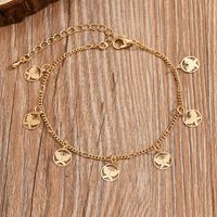 Casual Simple Style Animal Eye Butterfly Alloy Chain Women's Anklet main image 10