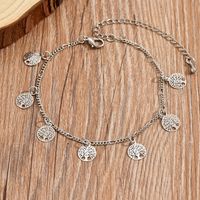 Casual Simple Style Animal Eye Butterfly Alloy Chain Women's Anklet sku image 7