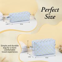 Basic Lattice Cotton Sequins Square Makeup Bags main image 9
