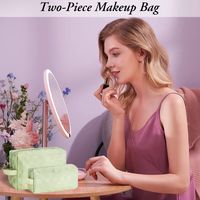 Basic Lattice Cotton Sequins Square Makeup Bags main image 6