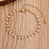 Casual Simple Style Animal Eye Butterfly Alloy Chain Women's Anklet sku image 15