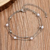 Casual Simple Style Animal Eye Butterfly Alloy Chain Women's Anklet sku image 5