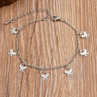 Casual Simple Style Animal Eye Butterfly Alloy Chain Women's Anklet sku image 9