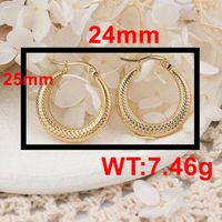 1 Pair IG Style Semicircle Plating 304 Stainless Steel Ear Studs main image 2