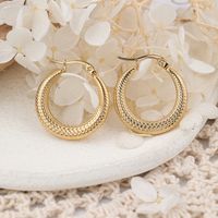 1 Pair IG Style Semicircle Plating 304 Stainless Steel Ear Studs main image 9