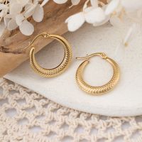 1 Pair IG Style Semicircle Plating 304 Stainless Steel Ear Studs main image 5