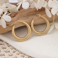 1 Pair IG Style Semicircle Plating 304 Stainless Steel Ear Studs main image 7