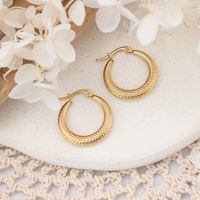 1 Pair IG Style Semicircle Plating 304 Stainless Steel Ear Studs main image 3