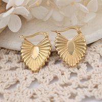 1 Pair IG Style Leaf Plating 304 Stainless Steel Ear Studs main image 1