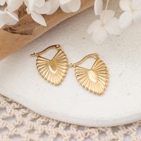 1 Pair IG Style Leaf Plating 304 Stainless Steel Ear Studs main image 6