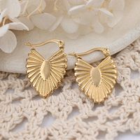 1 Pair IG Style Leaf Plating 304 Stainless Steel Ear Studs main image 3