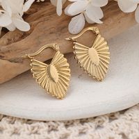 1 Pair IG Style Leaf Plating 304 Stainless Steel Ear Studs main image 4