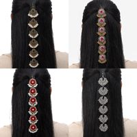 Women's Ethnic Style Geometric Alloy Plating Inlay Rhinestones Hair Chain main image 1