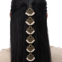 Women's Ethnic Style Geometric Alloy Plating Inlay Rhinestones Hair Chain sku image 5
