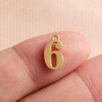 Stainless Steel 18K Gold Plated Simple Style Plating Number None main image 3