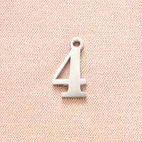 Stainless Steel 18K Gold Plated Simple Style Plating Number None sku image 5