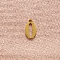 Stainless Steel 18K Gold Plated Simple Style Plating Number None sku image 11