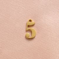 Stainless Steel 18K Gold Plated Simple Style Plating Number None sku image 16
